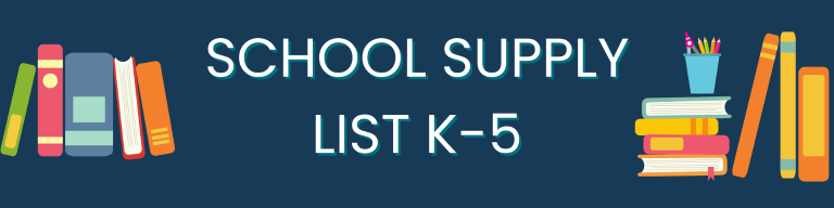 School Supply List K-5